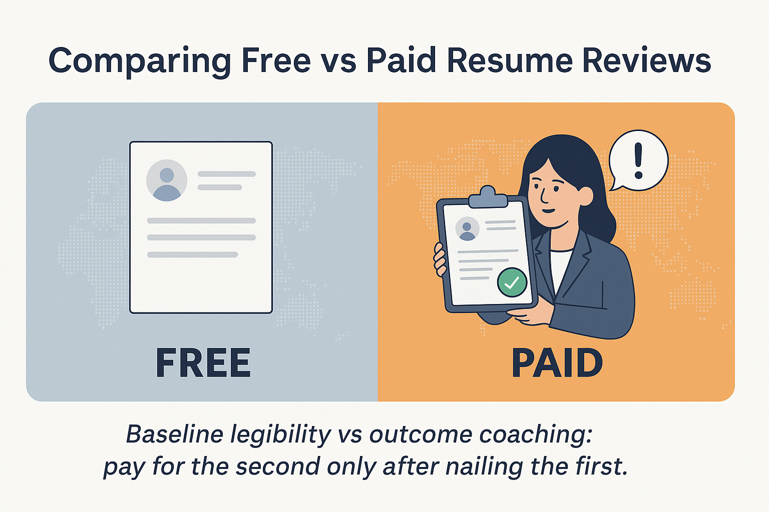 Comparing free vs paid ATS resume checkers