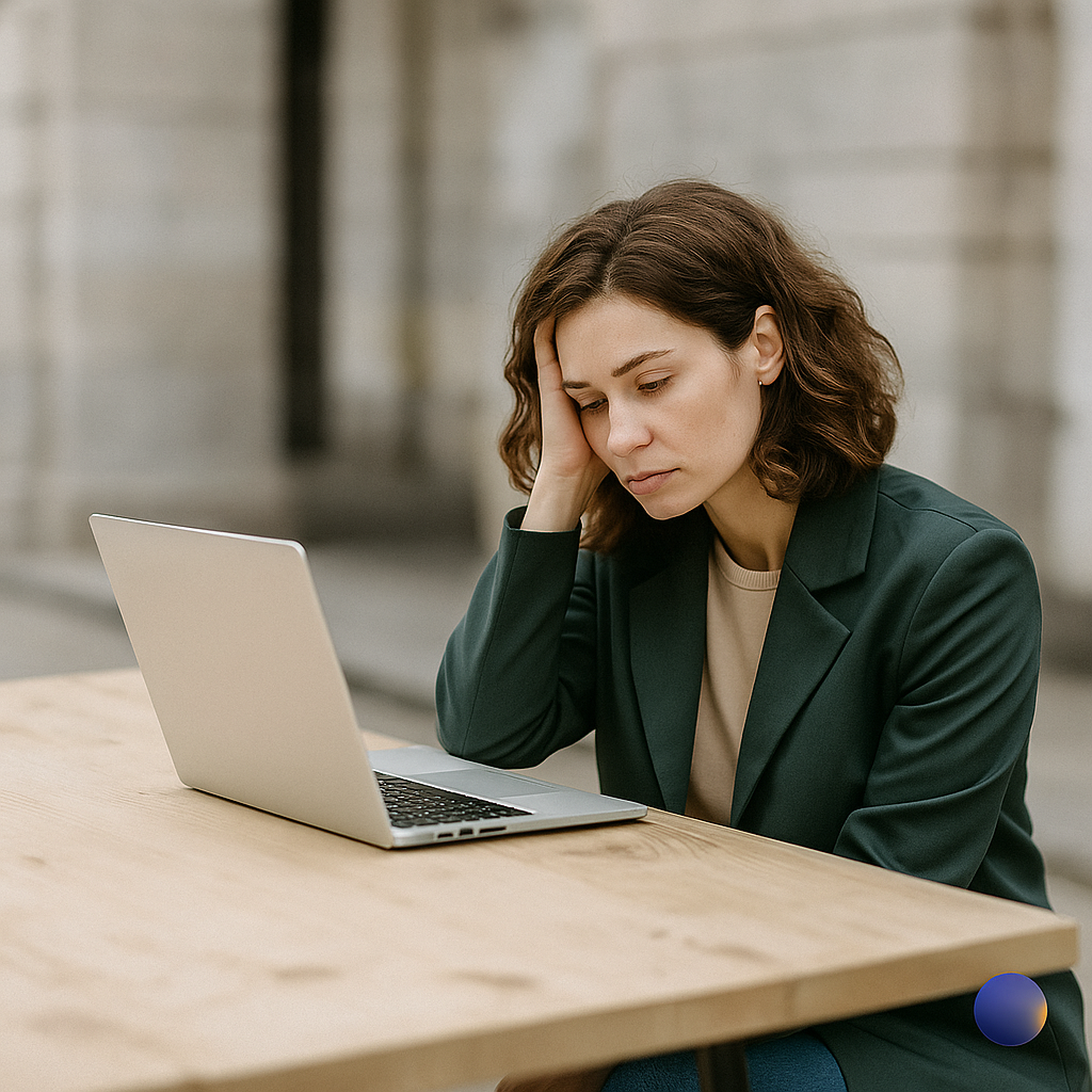 Lost in your career - person reflecting