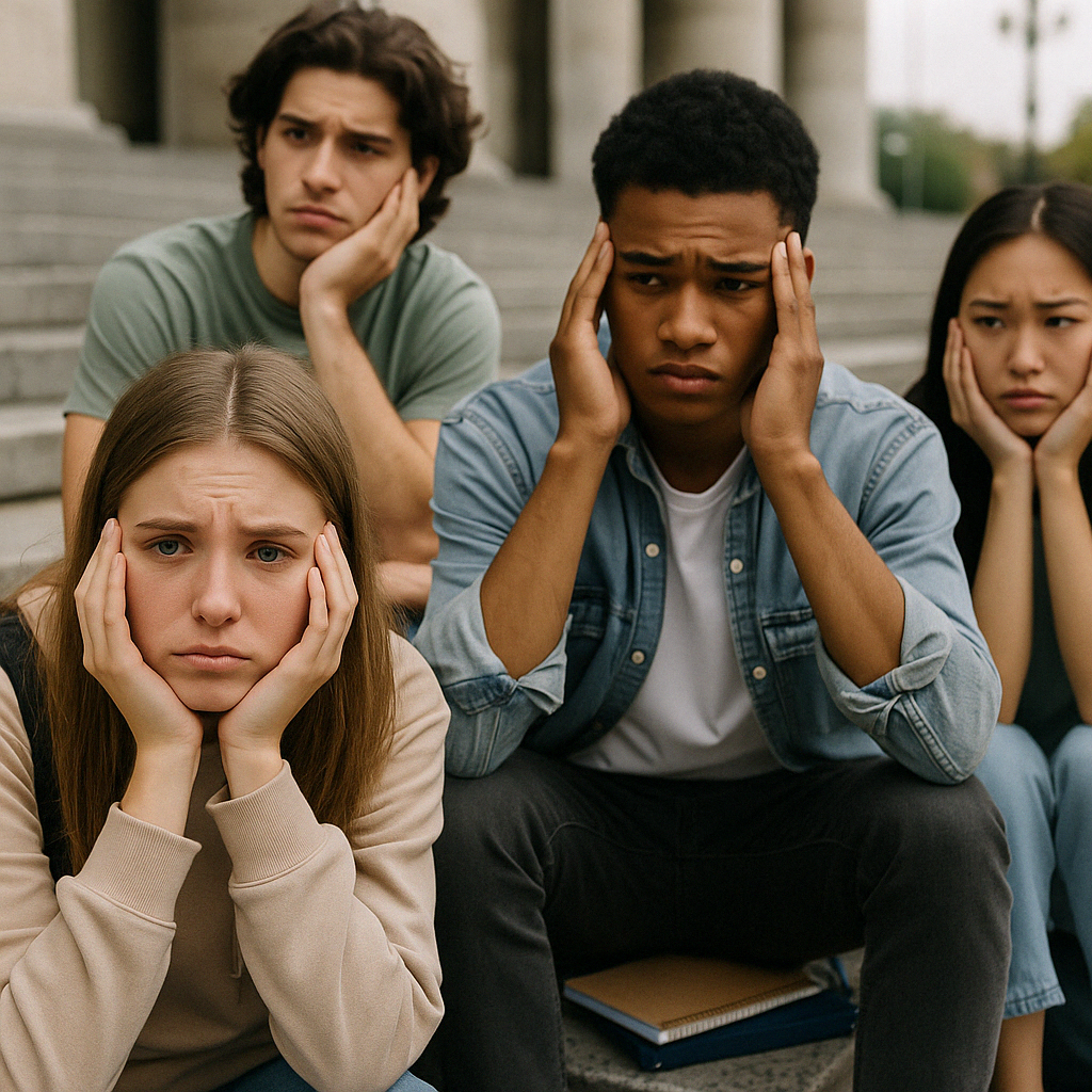 Student feeling confused after school