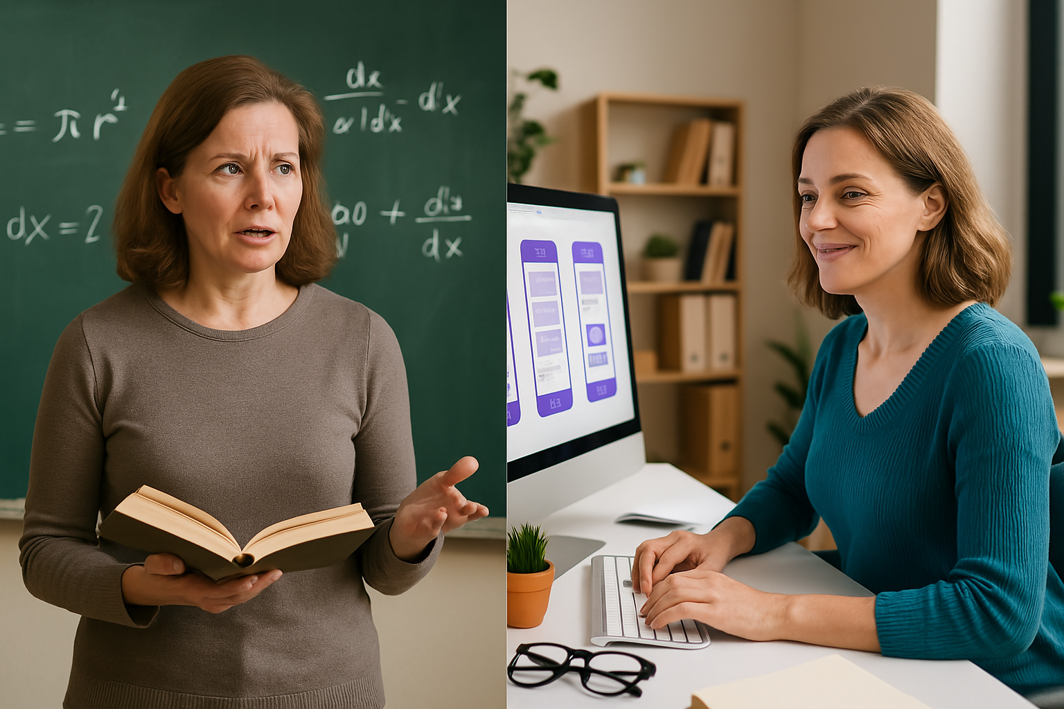 Real people navigating midlife job changes successfully